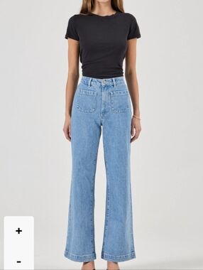 Rolla's Women's Sailor High Rise Wide Jeans Size 25